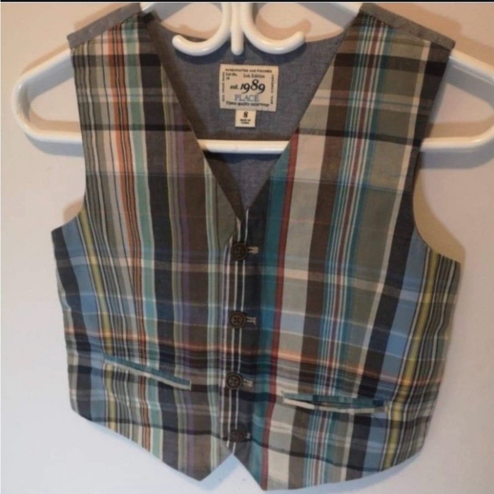 The Children's Place Multicolor Plaid Vest